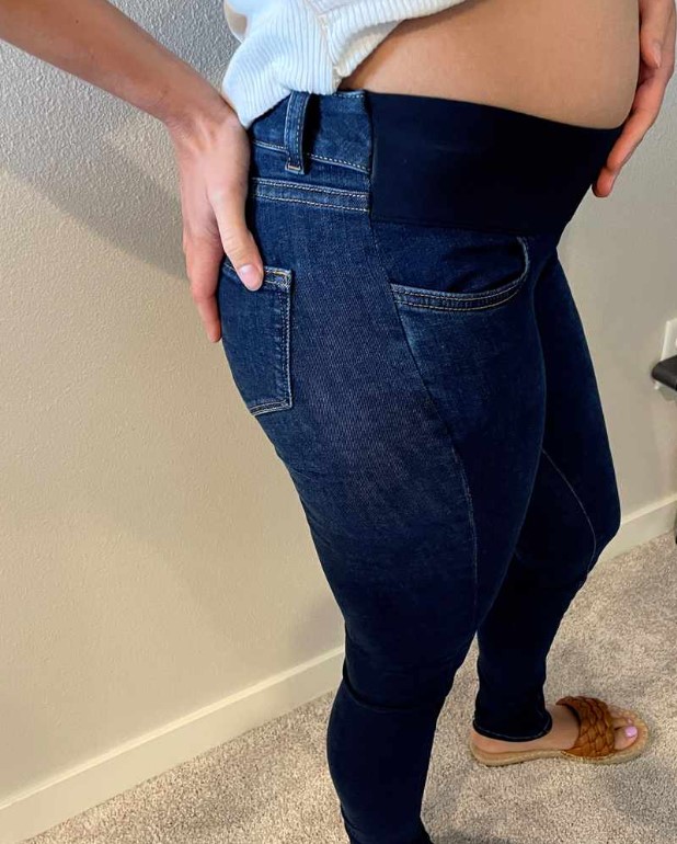 Maternity Jeans With Side Panels