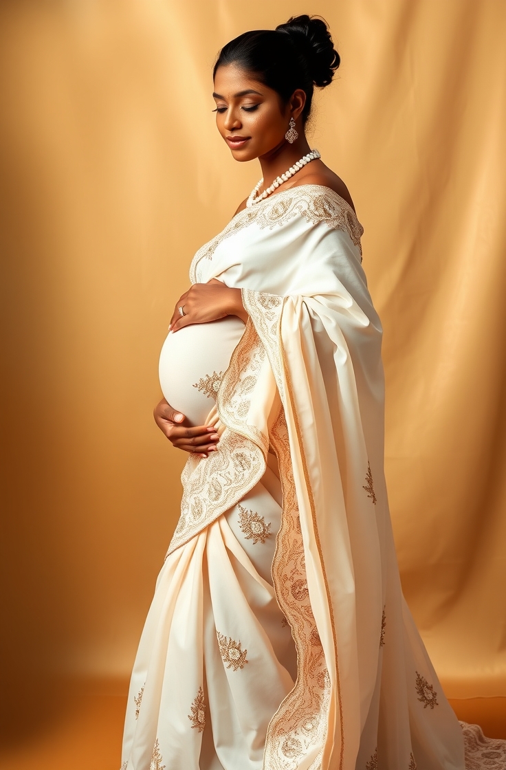 Maternity Saree Gown