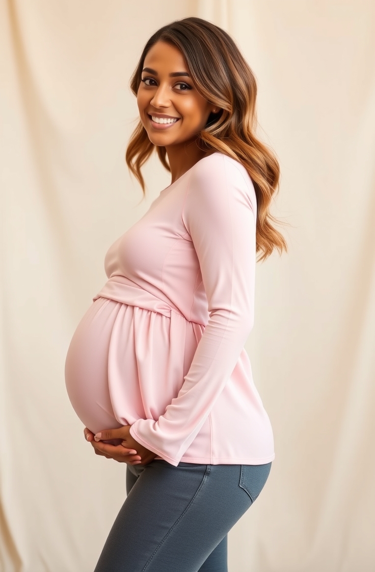 Peplum Tops With Maternity Pants
