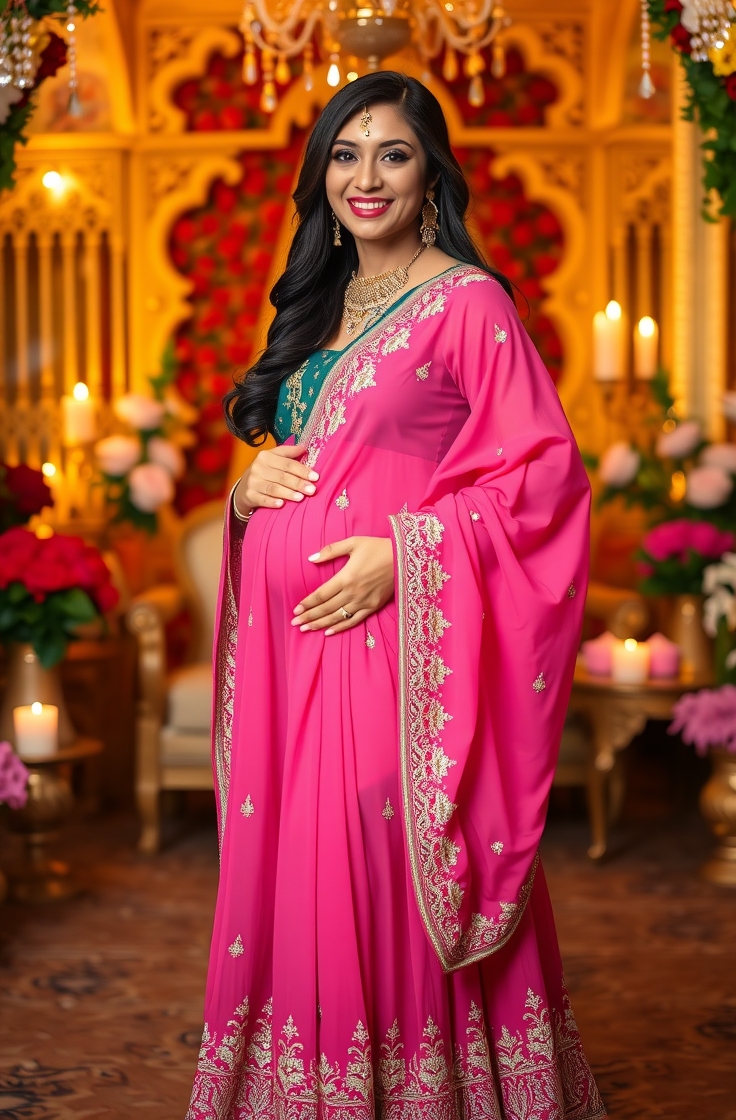 Sharara Set With A-Line Kurti
