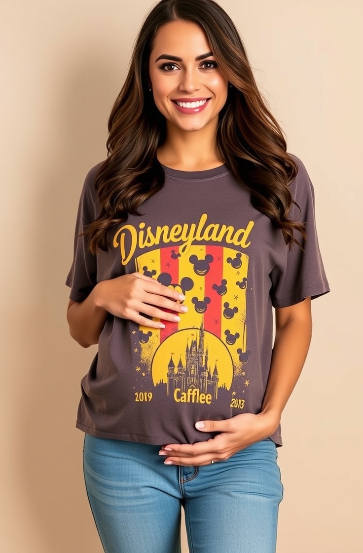 Soft Maternity Jeans and Graphic Tee