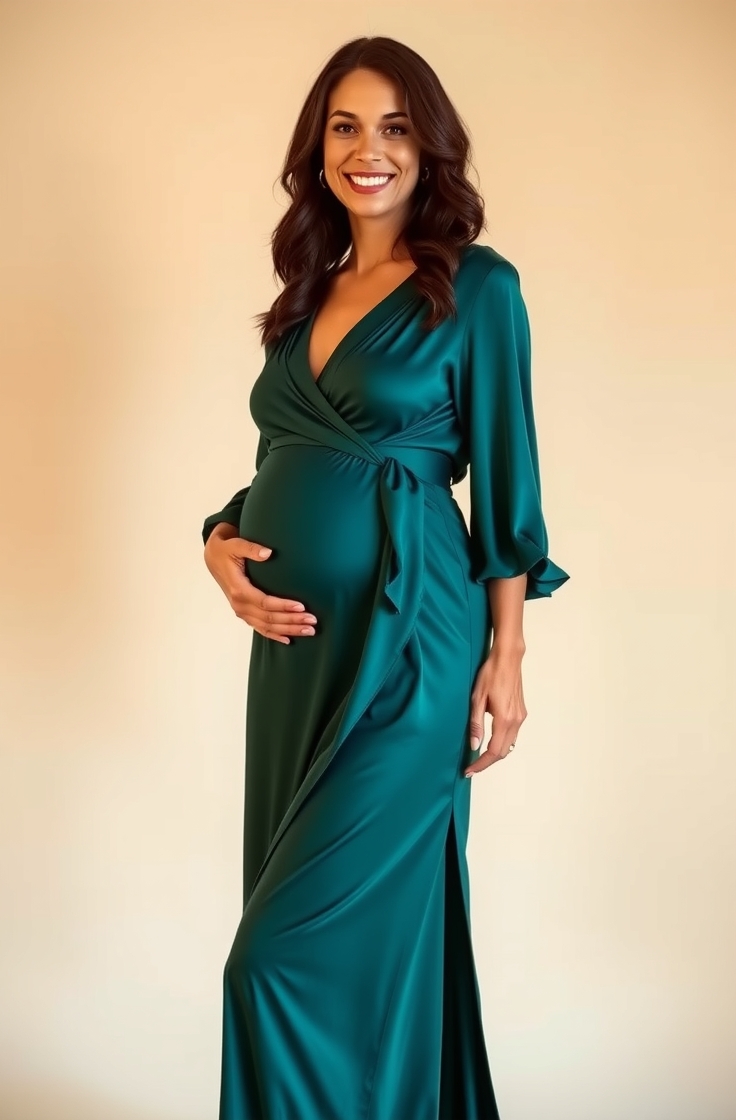 Wrap Dress With Stretch Fabric