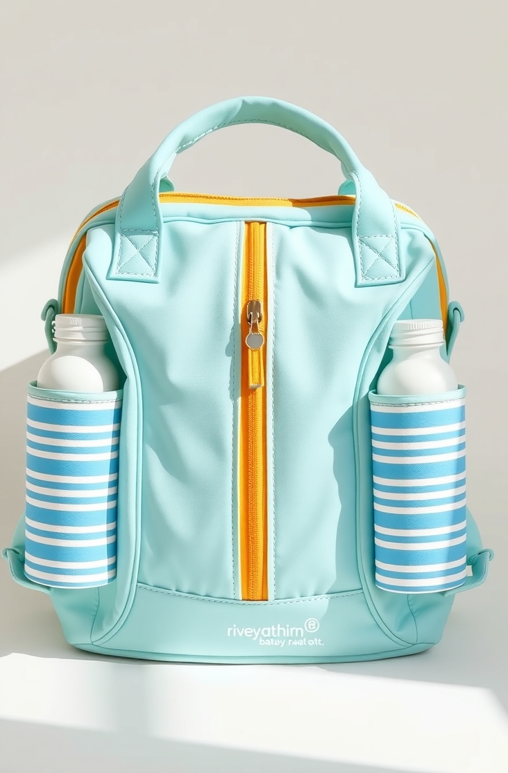 Baby Bag with Insulated Bottle Holders
