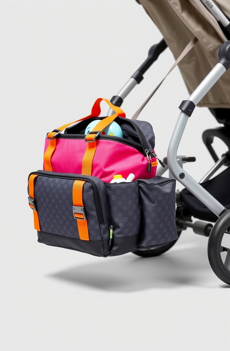 Baby Bag with Stroller Clips