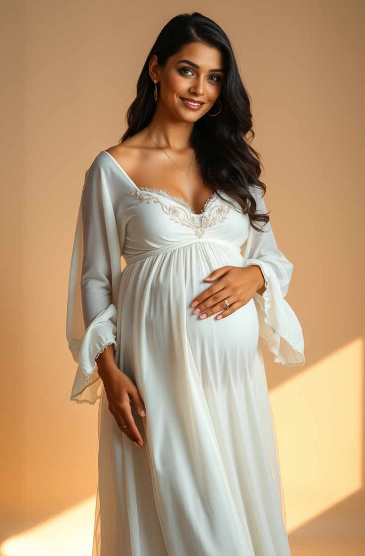 Flowy Empire Waist Gown