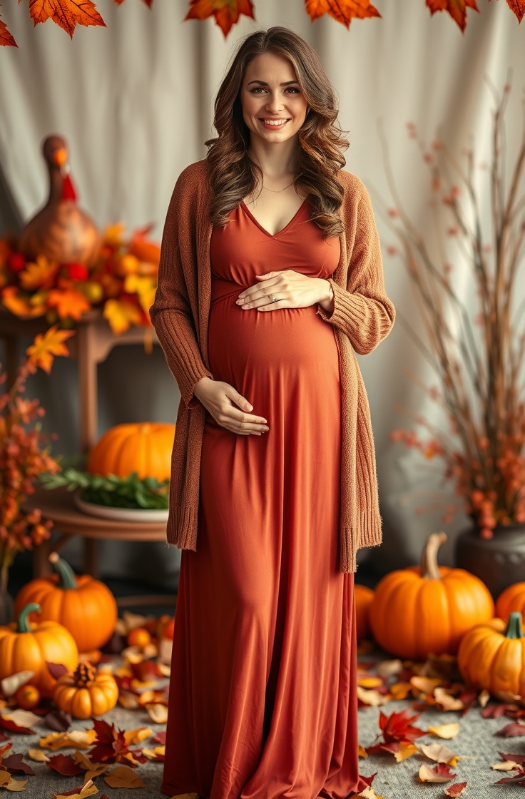 Flowy Maxi Dress with Cardigan