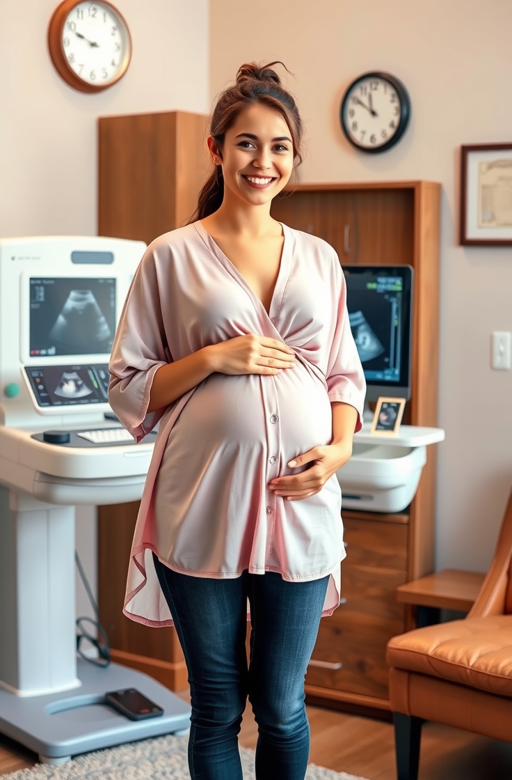 Flowy Tunic with Maternity Jeans