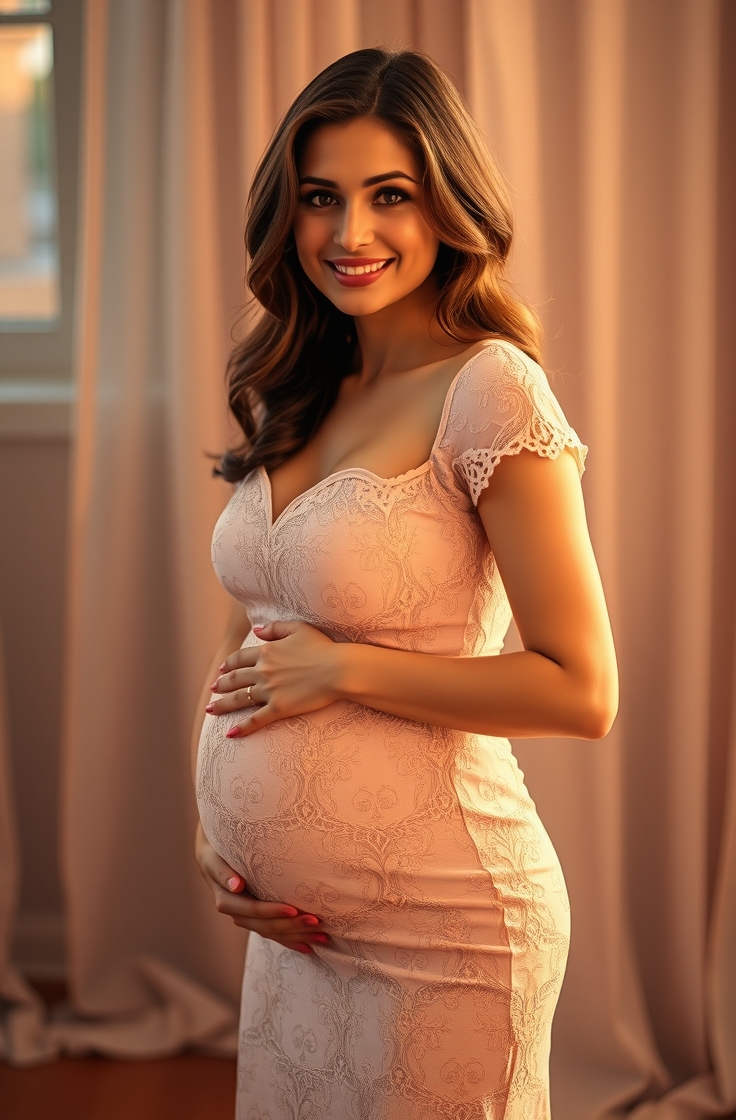 Lace Maternity Dress