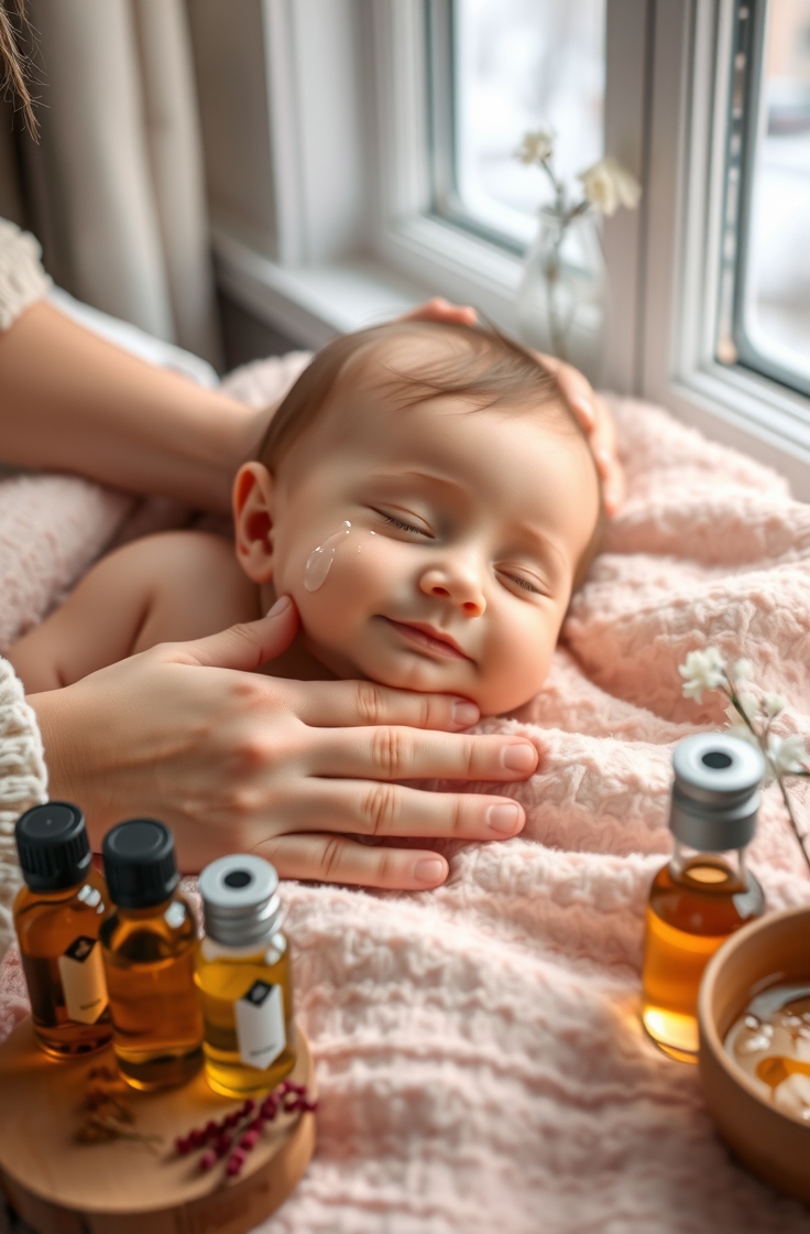 Massage Baby with Natural Oils