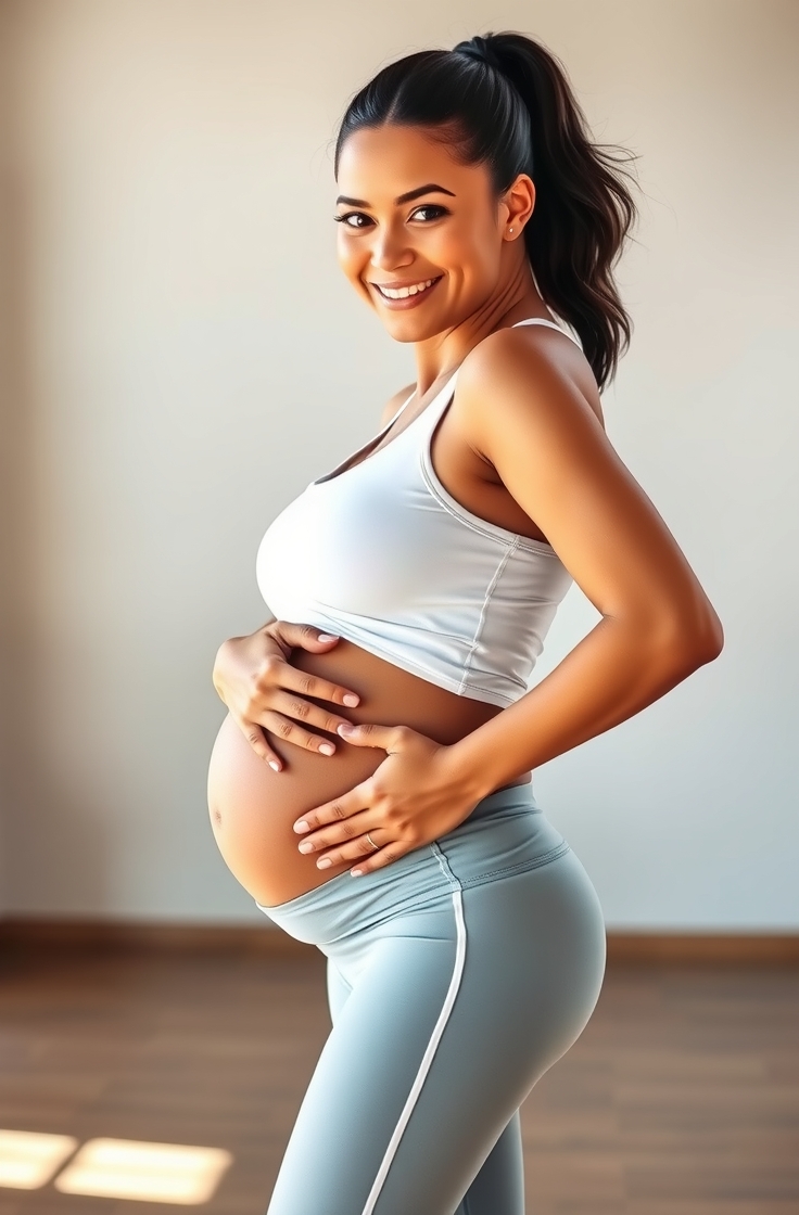 Maternity Leggings With Support Tank
