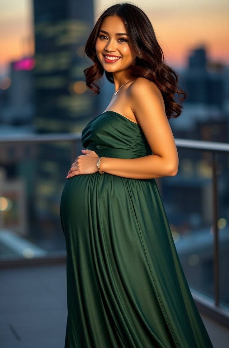 Maxi Dress with Stretchy Fabric