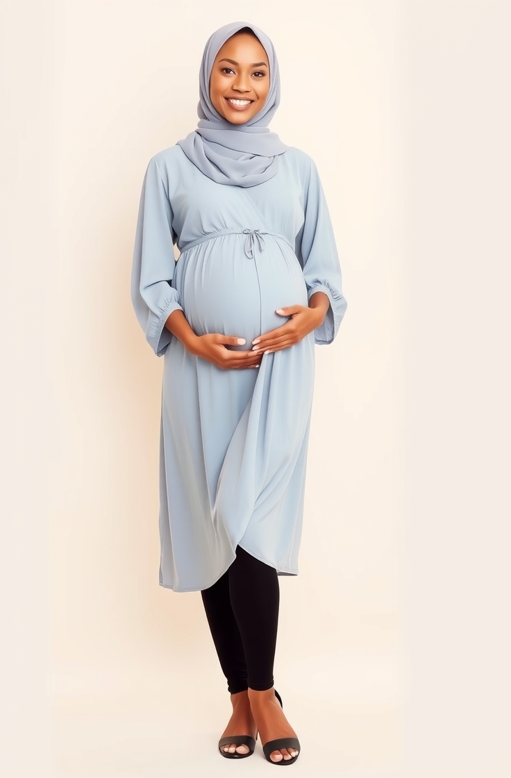 Midi Dress With Leggings