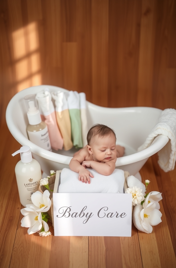 Newborn Bath Time Gift Set