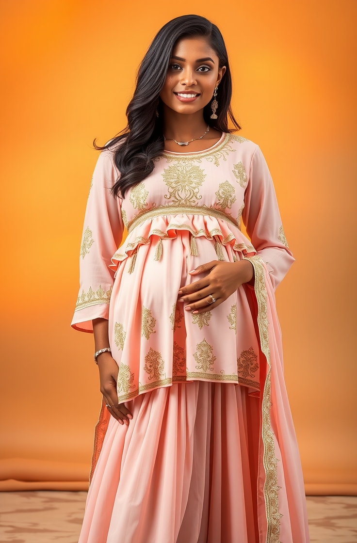 Peplum Top with Sharara