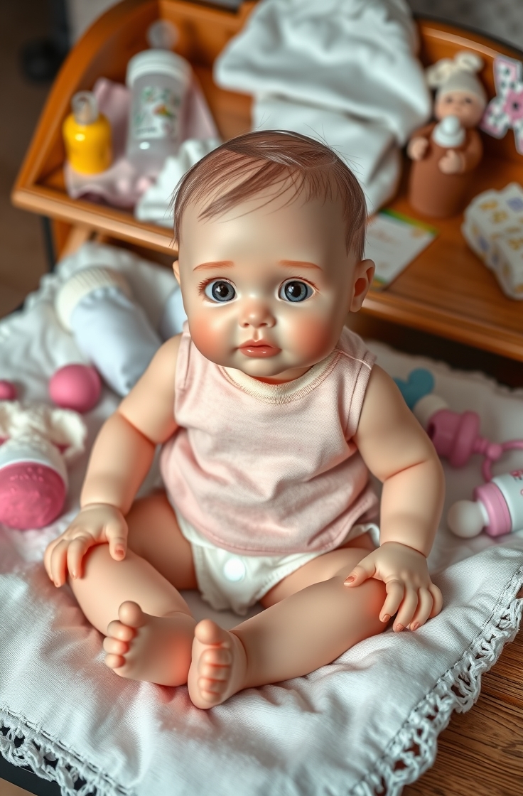 Realistic Baby Care Doll