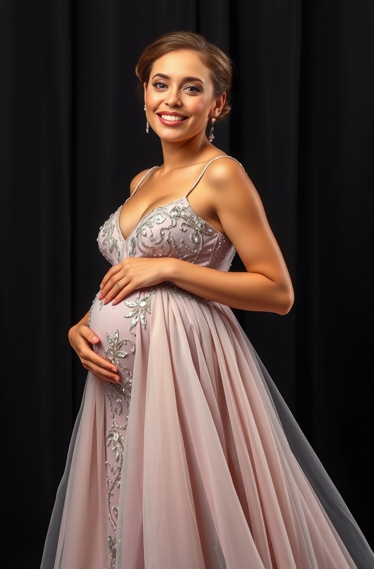 Sequin or Shimmer Gown