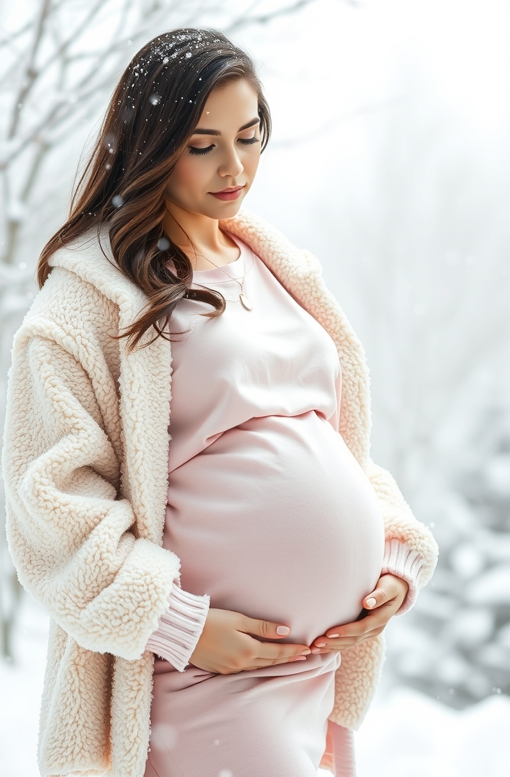 Soft Sweatshirt Dress with Sherpa Jacket