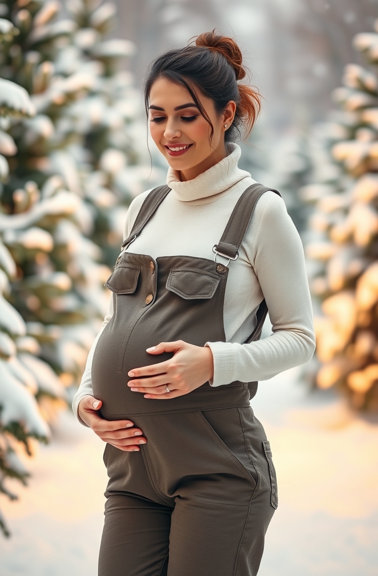 Thermal Base Layers with Maternity Overalls