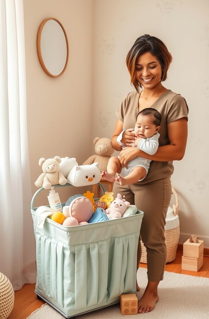 Use A Diaper Caddy In Every Room