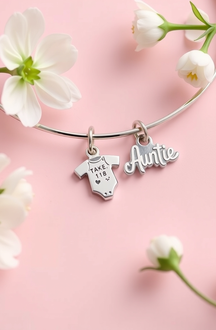 Auntie Bracelet with Baby Charm