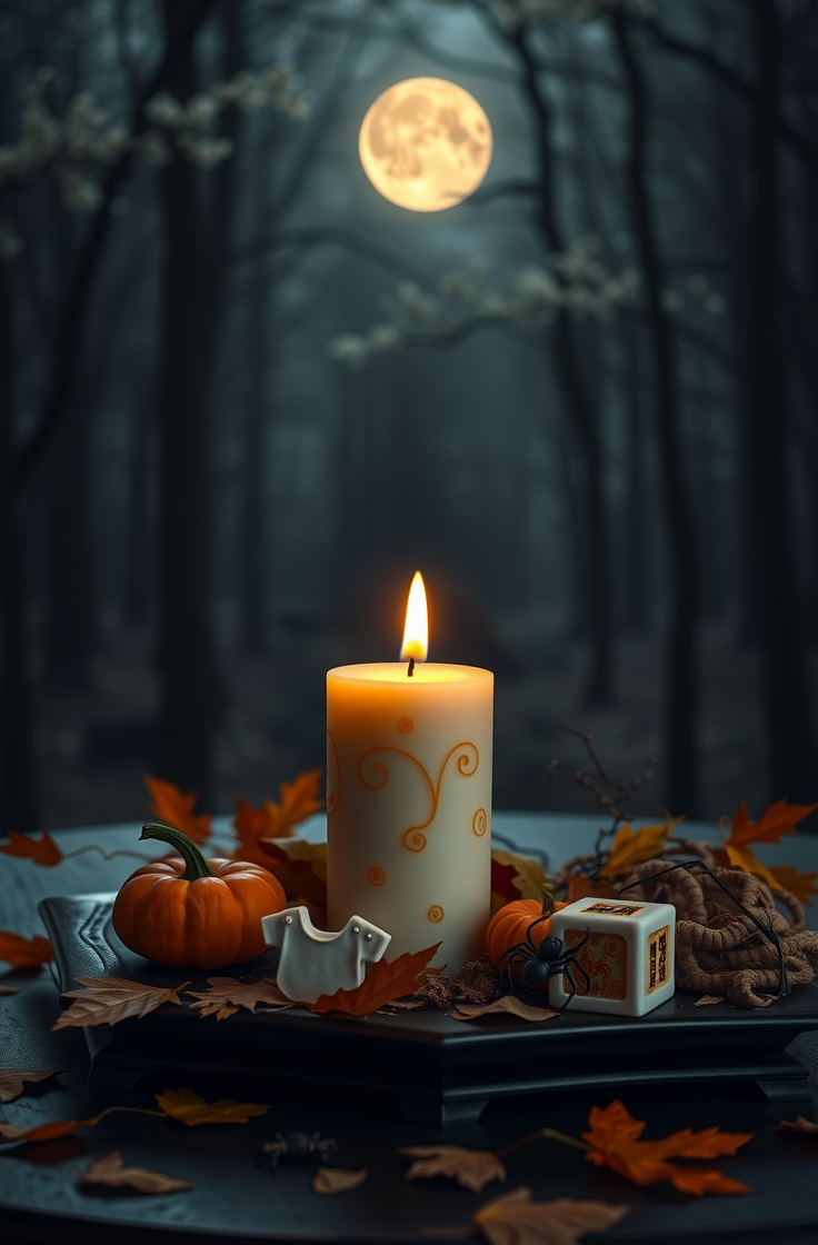 Baby Announcement Candle