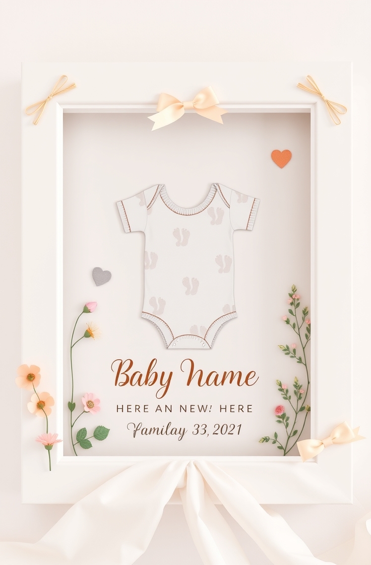 Baby Announcement Frame