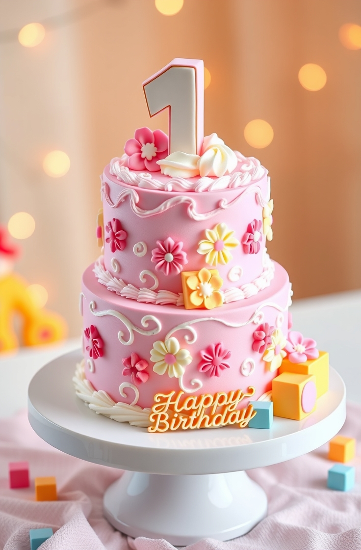 Baby Blocks Cake