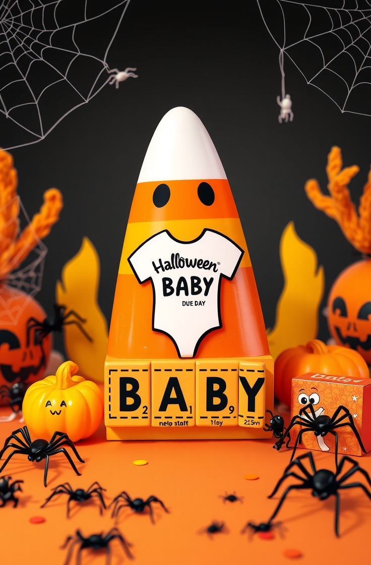 Candy Corn Baby Countdown
