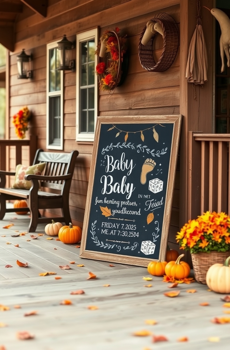 Chalkboard by the Porch