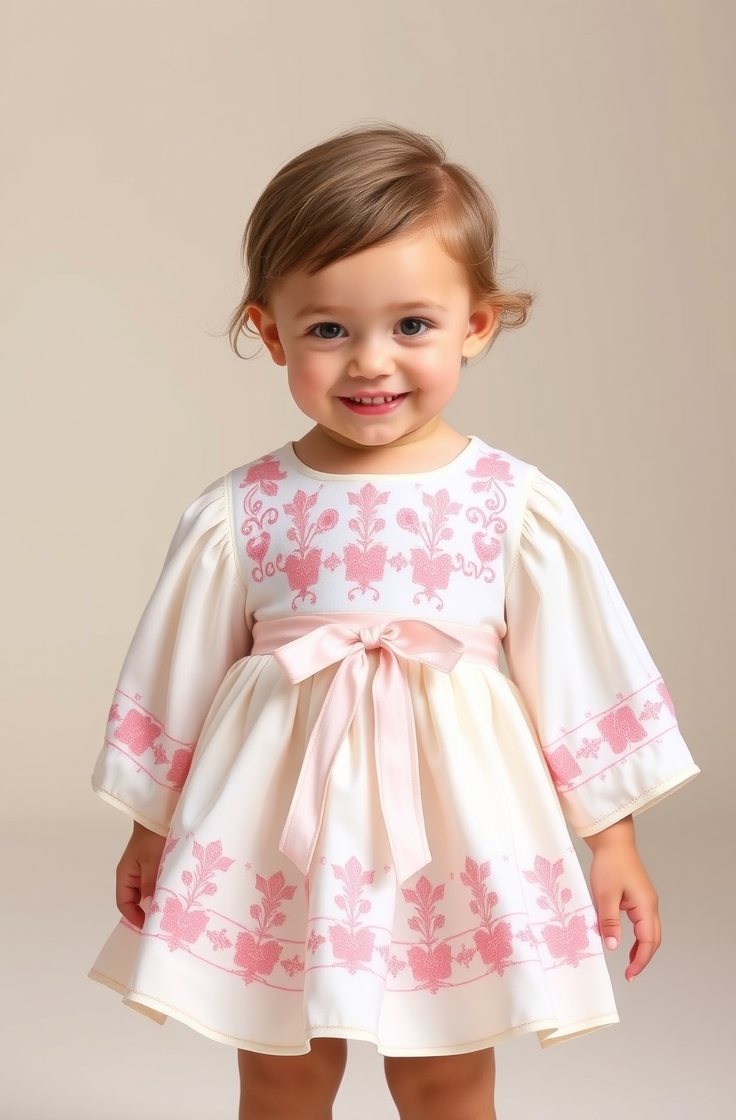Cotton Frock with Belt Tie