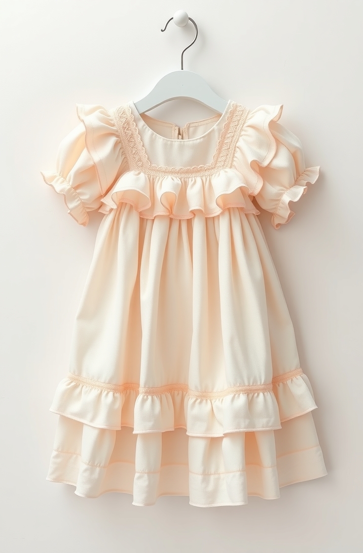 Cotton Frock with Frills