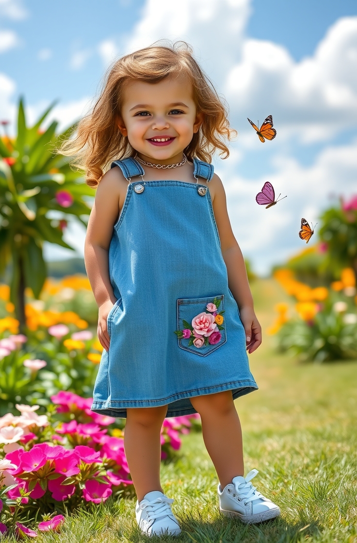 Denim Overall Dress