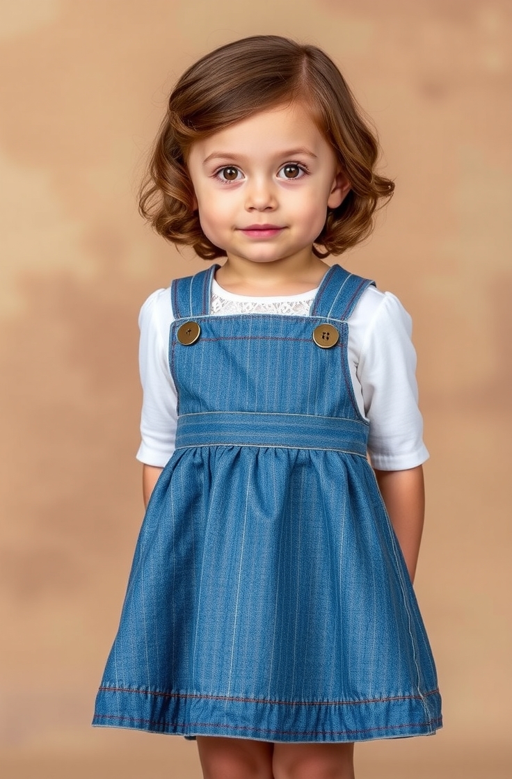Denim Pinafore Dress