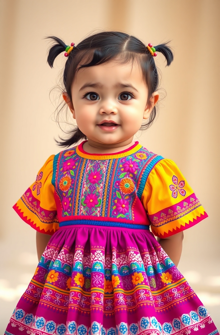 Ethnic Dress with Embroidery