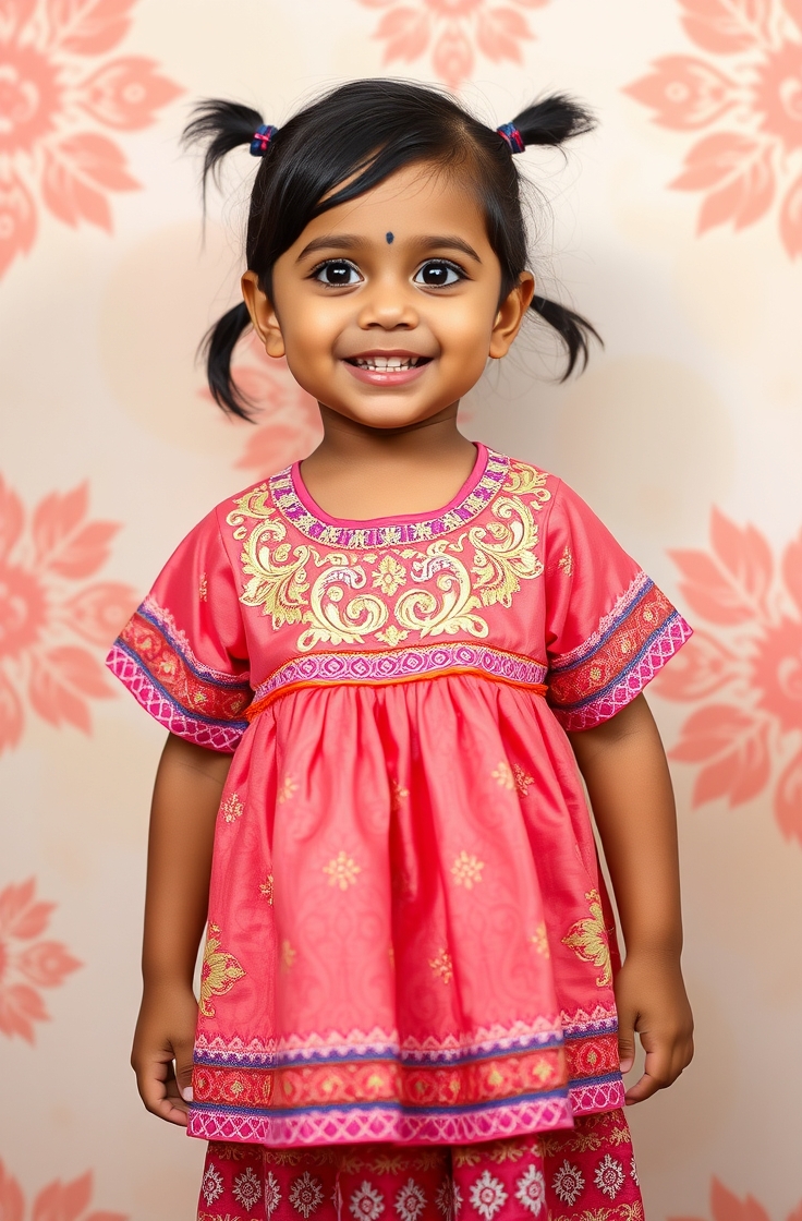 Ethnic Frock with Traditional Touch