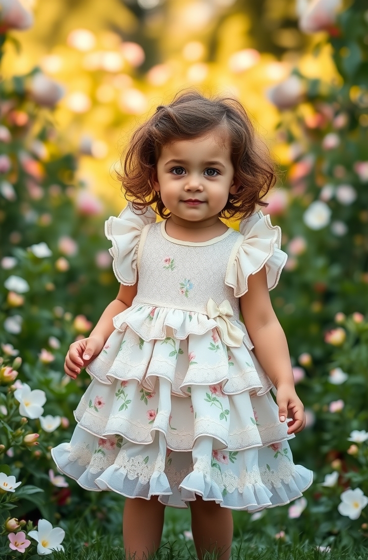 Floral Frock with Ruffles