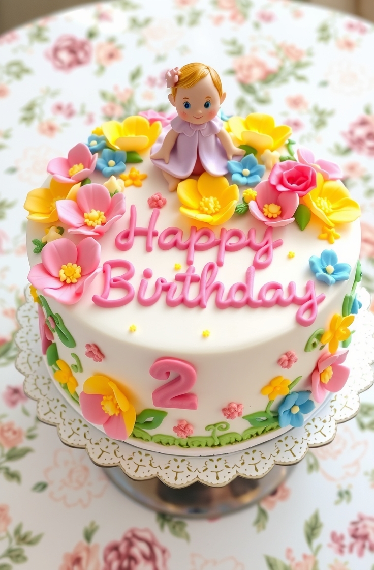 Floral Garden Cake