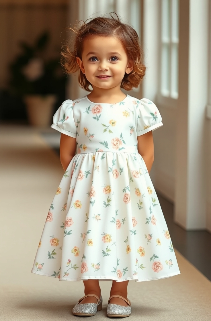 Floral Print Cotton Dress