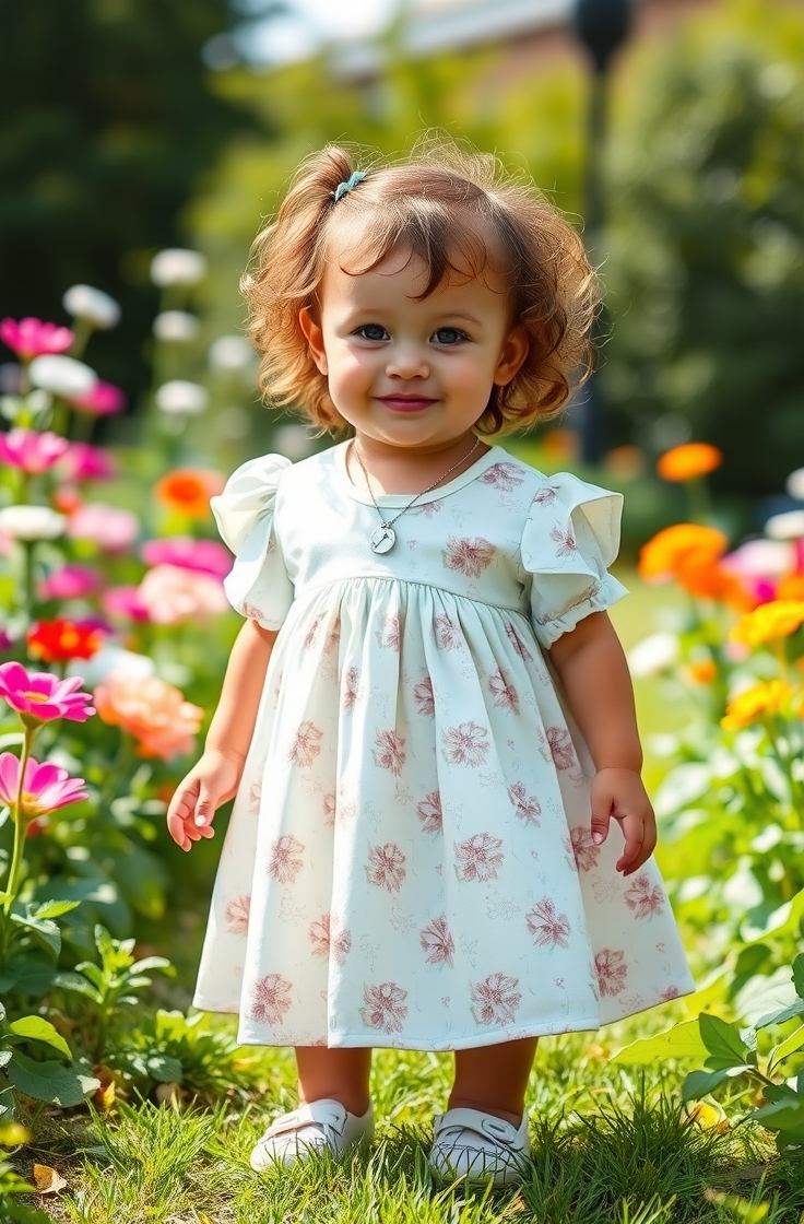 Floral Print Cotton Dress