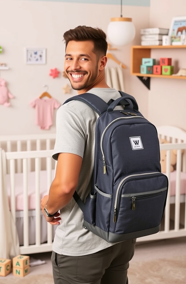 Hands-Free Diaper Bag Backpack
