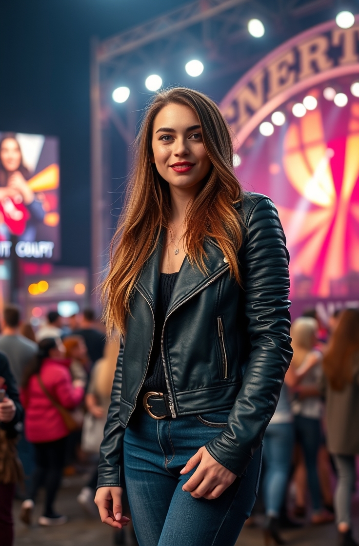 Leather Jacket with Skinny Jeans