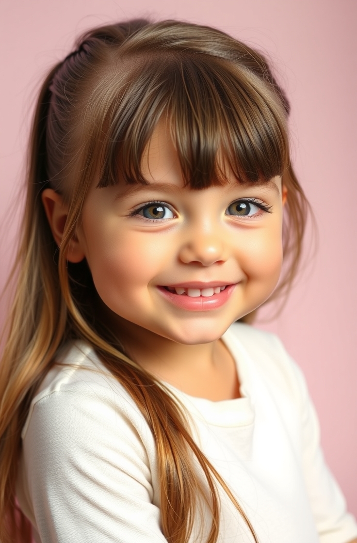 Long Hair with Side Bangs