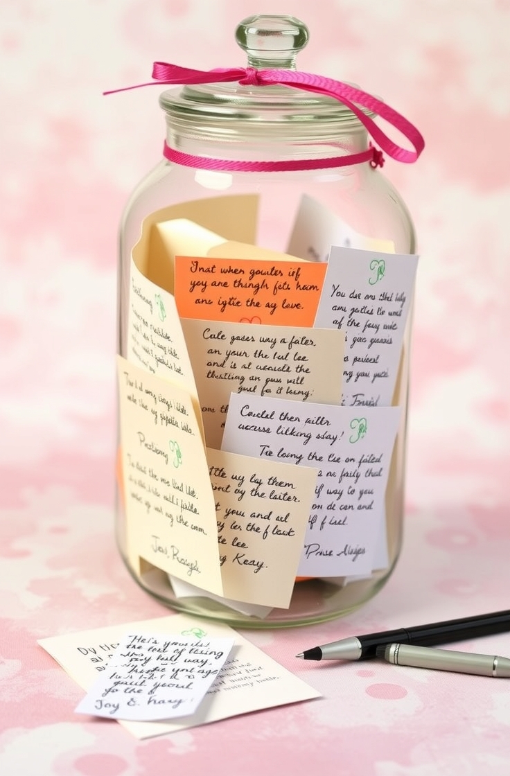 Memory Jar With Notes