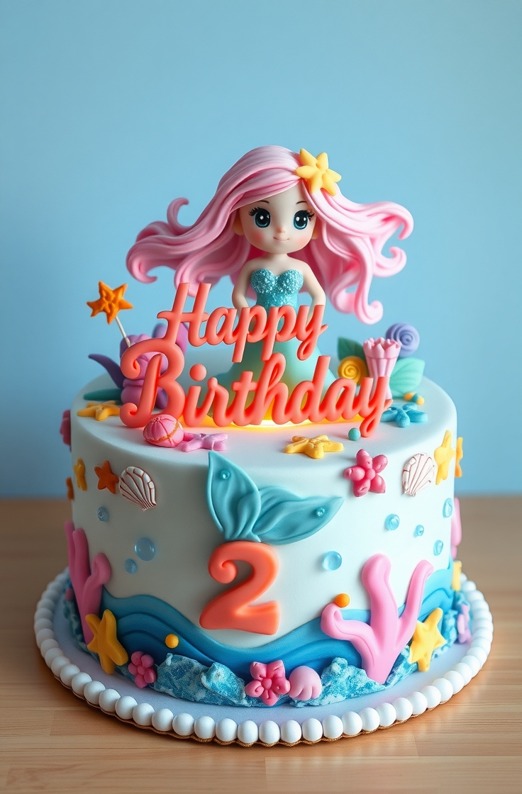 Mermaid Under the Sea Cake