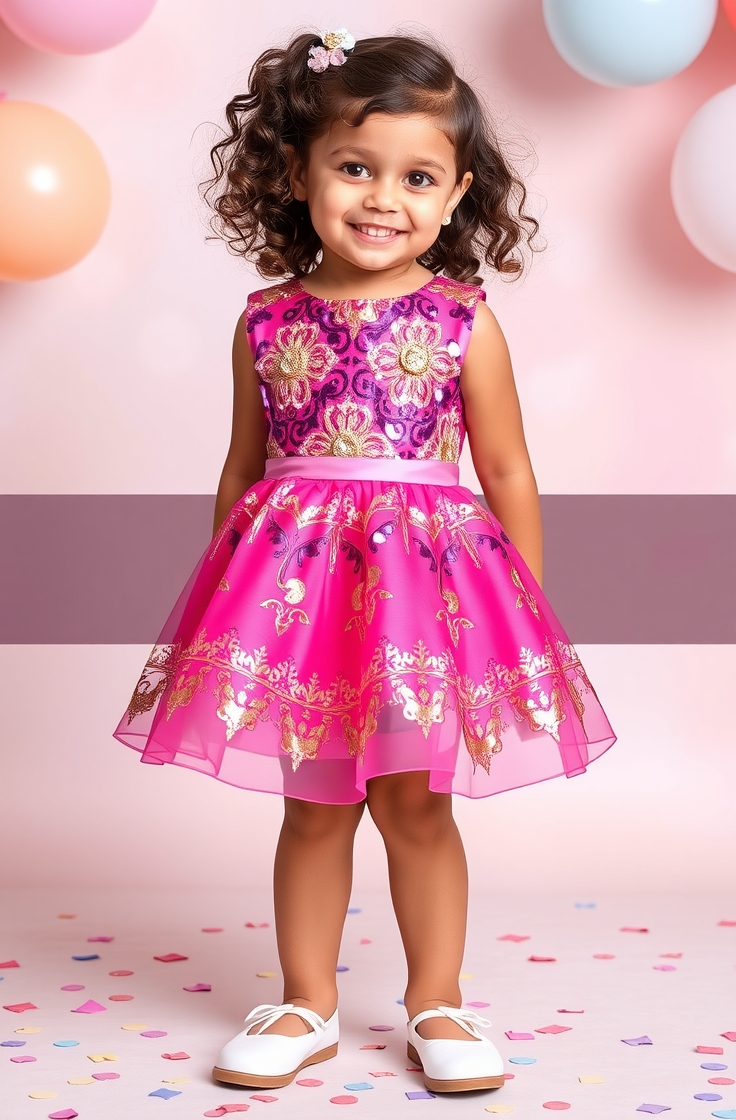 Party Wear Sequin Frock