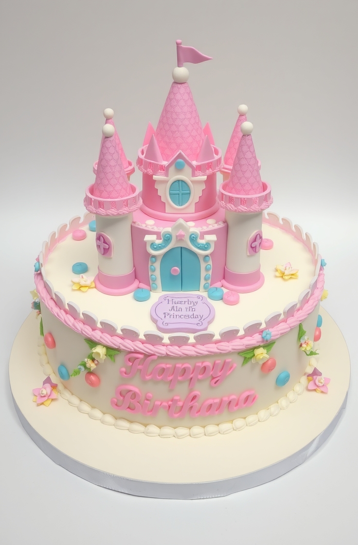 Princess Castle Cake