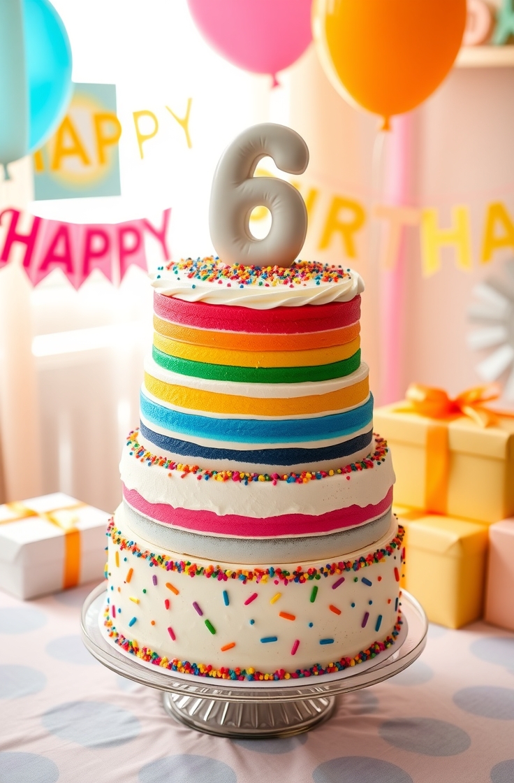 Rainbow Layer Cake