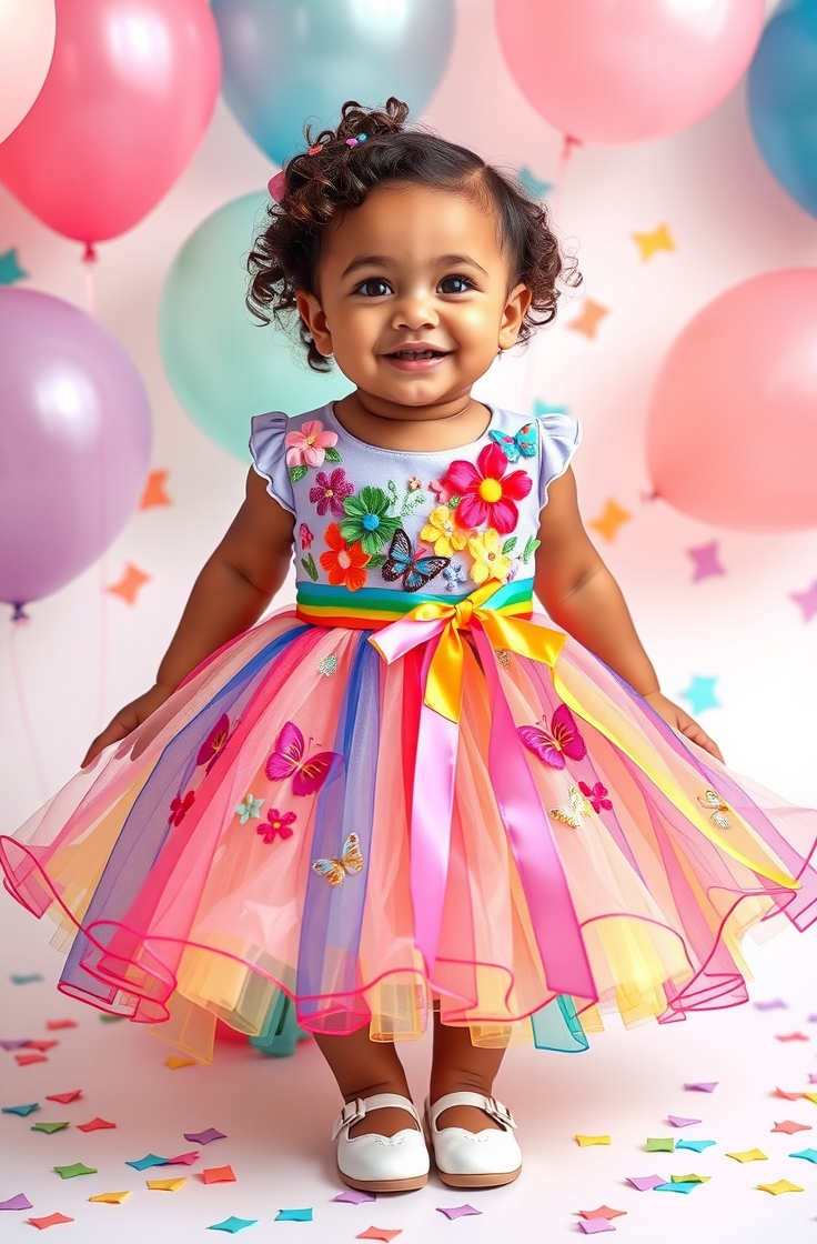 Rainbow-Themed Dress