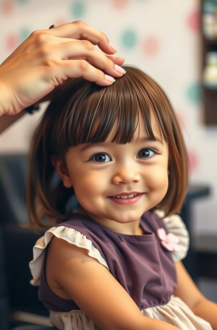 Shoulder-Length Cut with Bangs