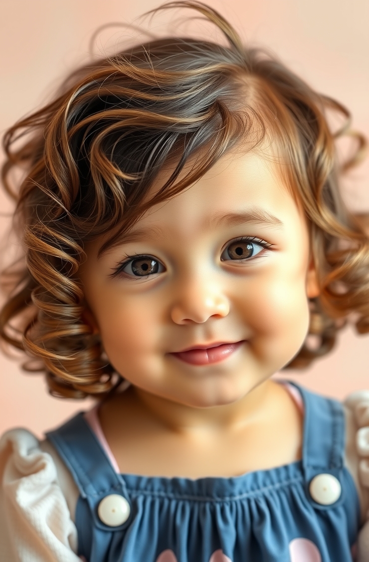 Shoulder-Length Cut with Curls